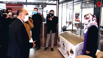 Kayseri Valisi Şehmus Günaydın,  Kovid-19 denetiminde bulundu