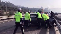 Kocaeli'de 7 aracın karıştığı zincirleme trafik kazası