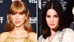 Taylor Swift Can’t Stop Grinning About Roping Lana Del Rey Into ‘Midnights’ Track ‘Snow on the Beach’ | Billboard News