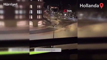 Polis kaçmaya çalışan saldırganı arabayla çarparak durdurdu