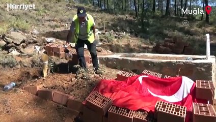 Marmaris'te yangında hayatını kaybeden Şahin Akdemir'in ailesini alevlerin söndürülmesi rahatlattı