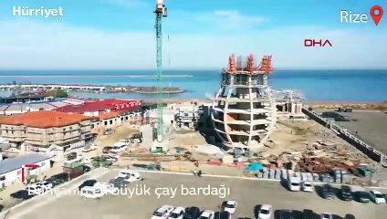 Rize'de dünyanın en büyük çay bardağı Guinness'e aday