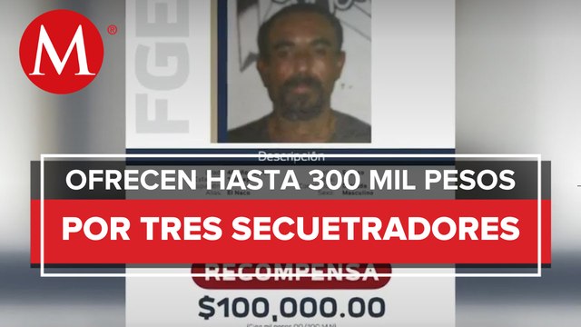 FGJ de Michoacán ofrece 300 mil pesos por información de 3 secuestradores