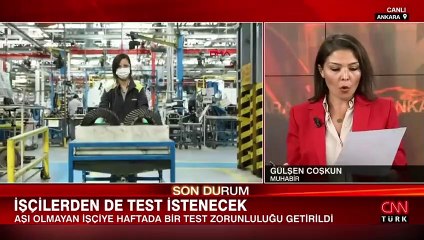 Aşı olmayan işçilere PCR testi zorunluluğu getirildi