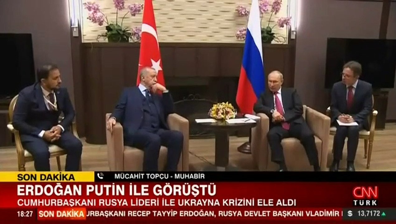 Cumhurbaşkanı Erdoğan ve Putin arasında kritik görüşme
