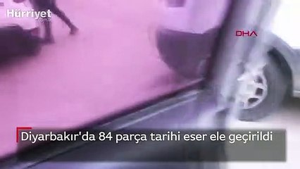 Diyarbakır'da 84 parça tarihi eser ele geçirildi