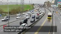 İstanbul'da trafik yoğunluğu devam ediyor