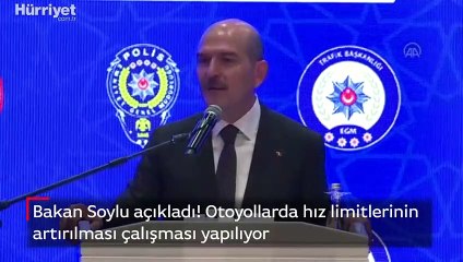 Bakan Soylu açıkladı: Otoyollarda hız limitlerinin artırılması çalışması yapılıyor