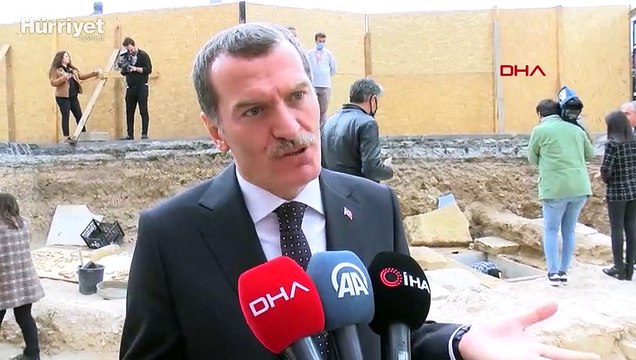 Zeytinburnu'ndaki kazı çalışmalarında sandık tipi mezar ve lahit mezar bulundu