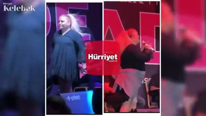 Kibariye'nin eteği uçuştu, eşi müdahale etti