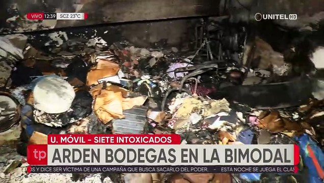 Presumen que un corto circuito causó el incendio en la terminal Bimodal en Santa Cruz