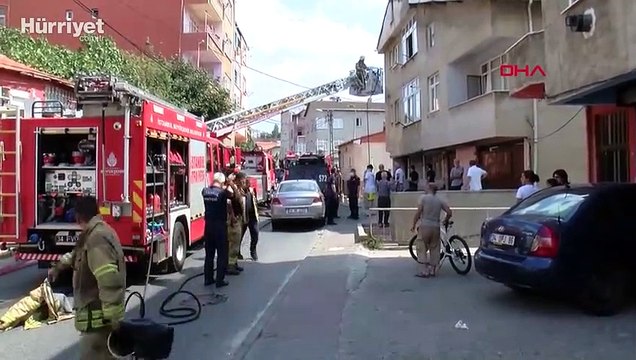Maltepe'de bebeğini rehin alan baba evi ateşe verdi