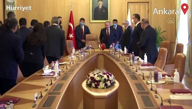 TBMM Başkanı Şentop, Tacikistan Temsilciler Meclisi Başkanı Zokirzoda ile görüştü
