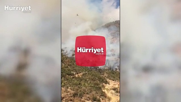 Mersin'in Anamur ilçesinde orman yangını