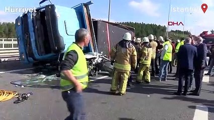 Beykoz'daki feci kaza anı kamerada