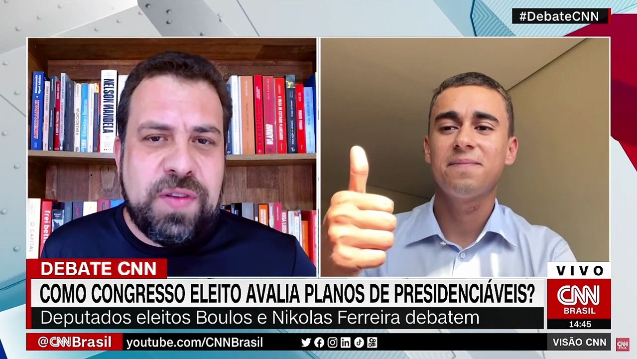 Boulos para Nikolas: “Aprender a ter compostura” e “moralista de ocasião”