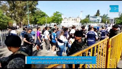 Fuerte custodia en el Bosque: así ingresan los hinchas del Lobo en la previa del partido ante San Lorenzo