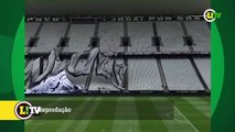 Vai ter surpresa? Torcedores do Corinthians preparam mosaico na Neo Química Arena