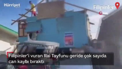 Filipinler'i vuran Rai Tayfunu geride çok sayıda can kaybı bıraktı