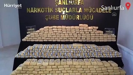 Şanlıurfa'da 275 kilogram eroin ele geçirildi
