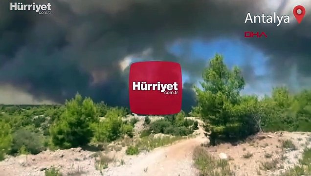 Manavgat'ta ormanlık alanda yangın