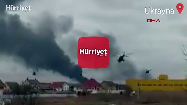 Rusya'ya ait askeri helikopterler, Ukrayna semalarında görüldü