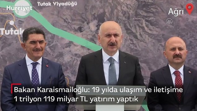Bakan Karaismailoğlu: 19 yılda ulaşım ve iletişime 1 trilyon 119 milyar TL yatırım yaptık