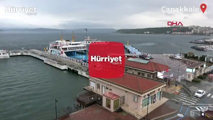 Gökçeada ve Bozcaada'ya feribot seferleri iptal edildi
