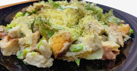 طريقة عمل سلطة سيزر بصوص الرانش