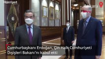 Cumhurbaşkanı Erdoğan, Çin Halk Cumhuriyeti Dışişleri Bakanı'nı kabul etti