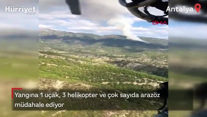 Antalya Manavgat'ta orman yangını