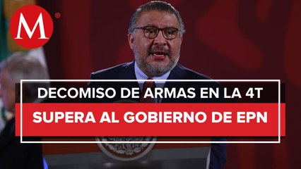 En lo que va del Gobierno de AMLO se han asegurado 97.9% más armas cortas: Horacio Duarte