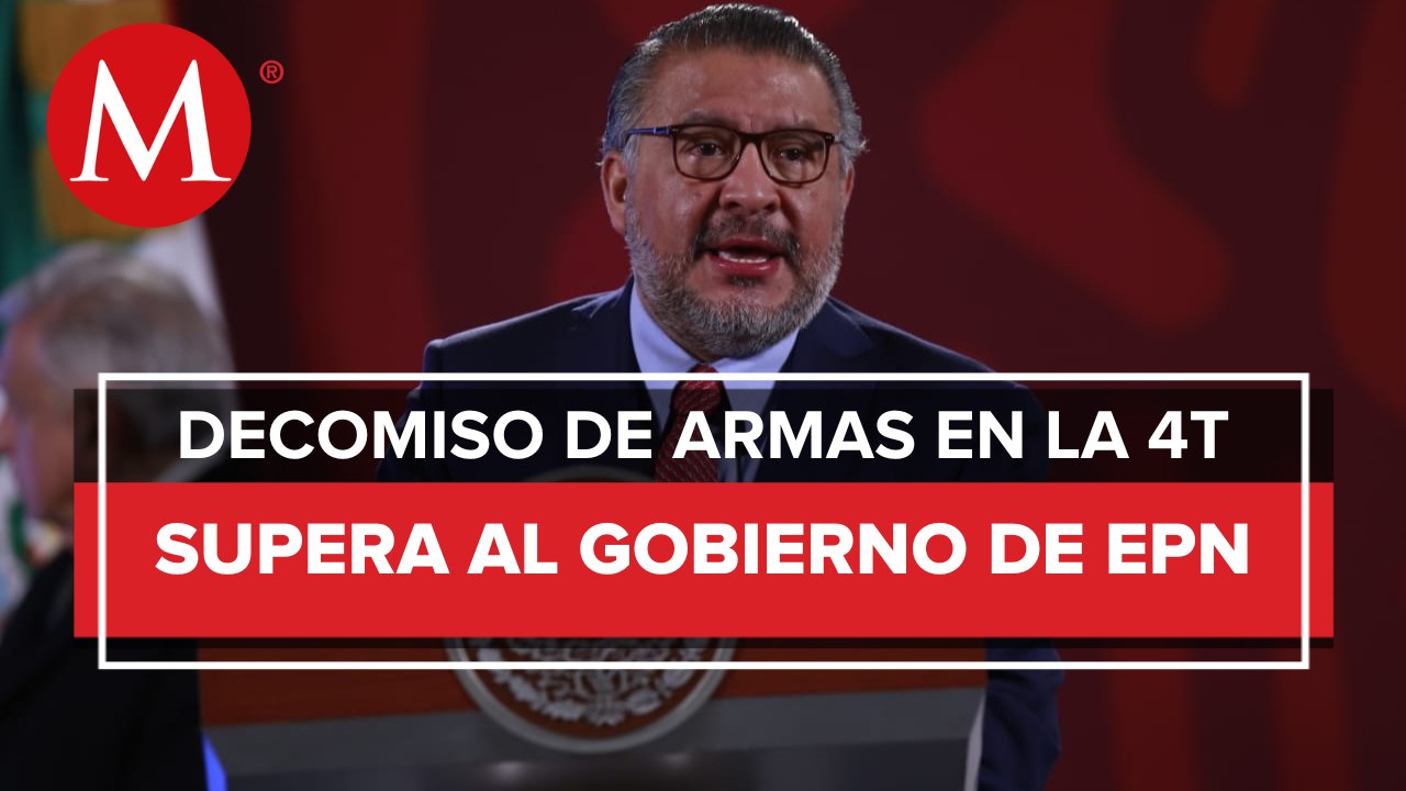 En lo que va del Gobierno de AMLO se han asegurado 97.9% más armas cortas: Horacio Duarte