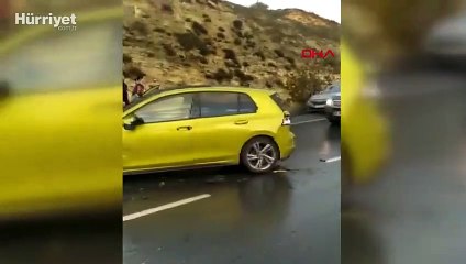 Başakşehir'de 9 araçlı zincirleme kazalarda 2 kişi yaralandı