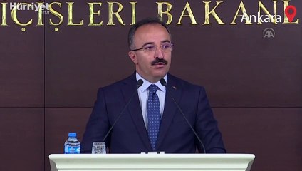 İçişleri Bakanlığı Sözcüsü İsmail Çataklı, aylık bilgilendirme toplantısında konuştu