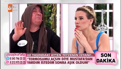 Esra Erol'a katılan Ayten Korkmaz'ın isyanı! Genç aşkına yalvardı