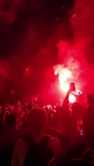 Concentración en los aledaños del Camp Nou