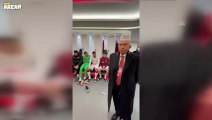 Cumhurbaşkanı Erdoğan A Milli Futbol Takımı'nı  tebrik etti