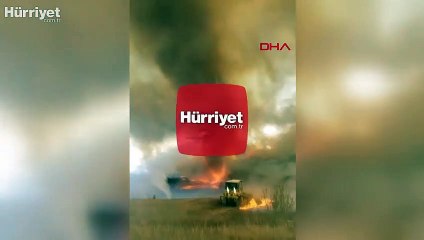 ABD'de devam eden orman yangınlarında 'Alev Hortumu' görüldü