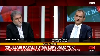 Milli Eğitim Bakanı Mahmut Özer, canlı yayında açıklamalarda bulundu