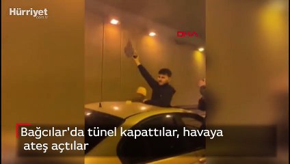Bağcılar'da tünel kapattılar, havaya ateş açtılar