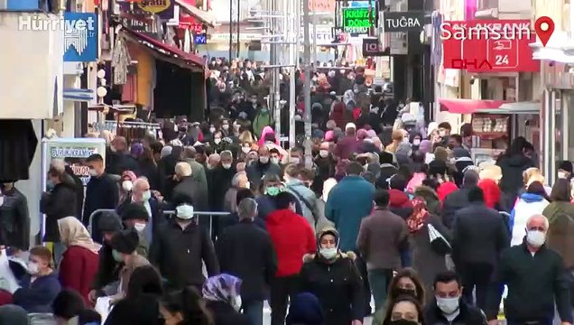 Samsun'da vakalar artıyor. Her yer kırmızıya döndü