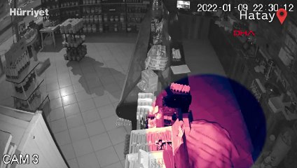 Tanınmamak için üzerine örtü alıp hırsızlık yapan şüpheli yakalandı