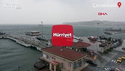 Gökçeada ve Bozcaada'ya feribot seferleri bugün de yapılamıyor