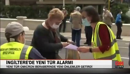 İngiltere'de yeni tür koronavirüs alarmı
