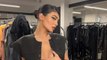 The Neckline of Kylie Jenner s Skintight Leather Catsuit Plunged Past Her Belly Button
