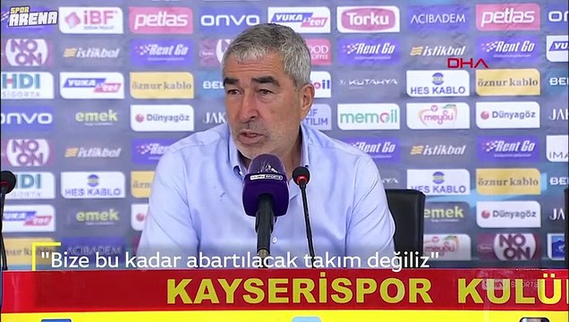 Adana Demirspor Teknik Direktör Samet Aybaba: Bize bu kadar abartılacak takım değiliz