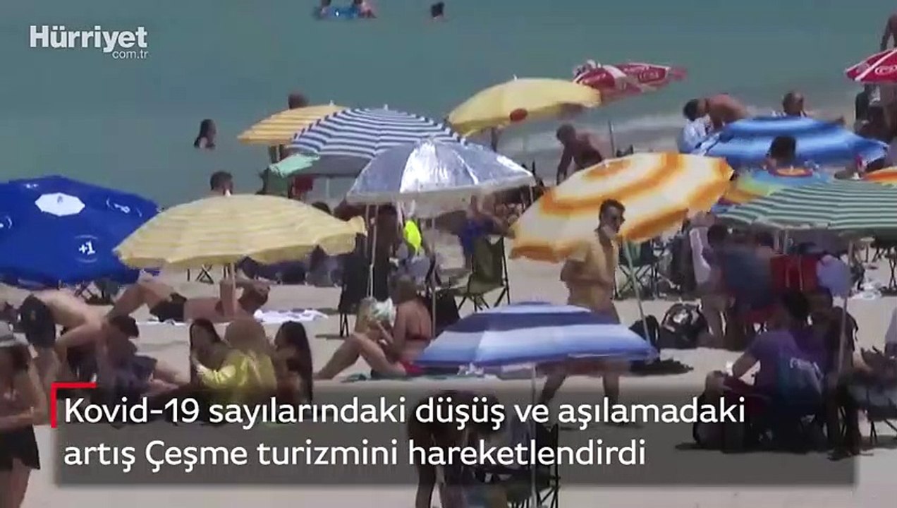 Kovid-19 sayılarındaki düşüş ve aşılamadaki artış Çeşme turizmini hareketlendirdi