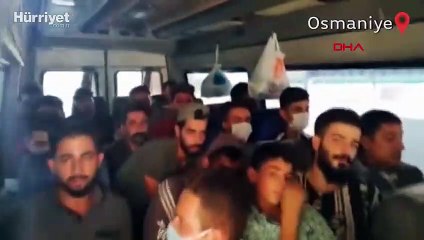 14 kişilik minibüsten 28'si kaçak 30 Suriyeli çıktı