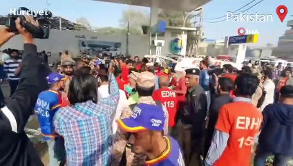 Pakistan’daki patlamaya ait görüntüler ortaya çıktı